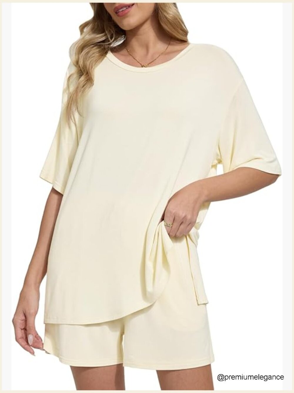 2 Piece Short Set with Pockets Lounge Set Travel Outfit